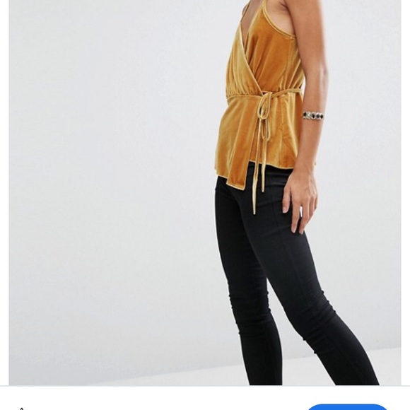 ASOS velvet wrap tank top - Picture 3 of 7